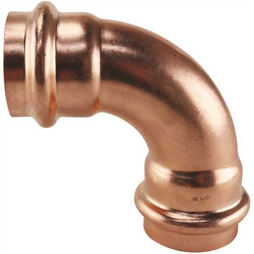 1 in. x 1 in. Copper 90-degree Press x Press Elbow Fitting