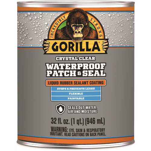 Gorilla 105341 32 oz. Clear Waterproof Patch and Seal Liquid