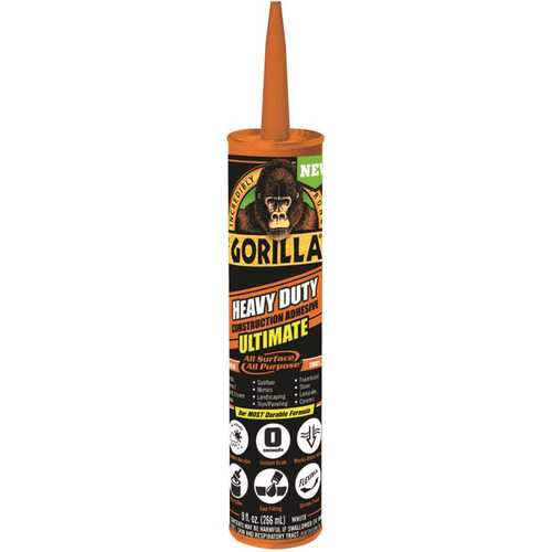 Gorilla 8008002 9 oz. Heavy Duty Construction Adhesive Ultimate