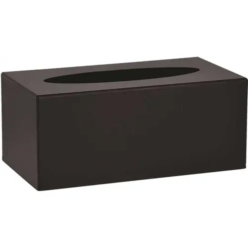 4 in. Acrylic Rectangular Tissue Box Container in Black