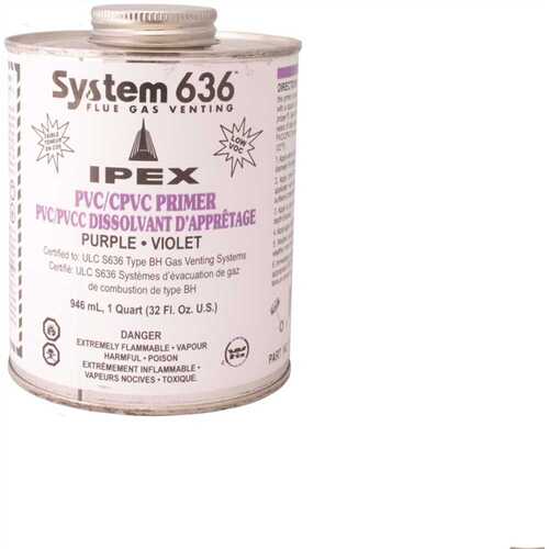 IPEX USA LLC 196043 1 qt. Purple PVC and CPVC Primer