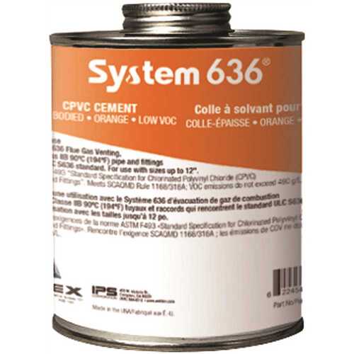 IPEX USA LLC 196047 1 qt. CPVC Cement for System 636