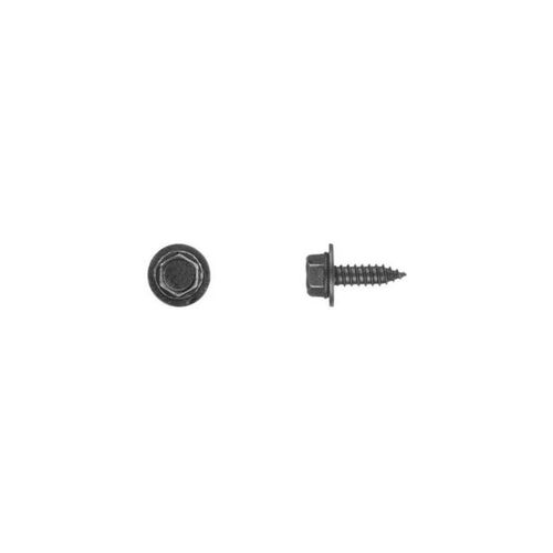 5950MT Hex Head Sems Sheet Metal Screw, M6.3 x 1.81 mm x 20 mm L x 10 mm Hex Head, Black