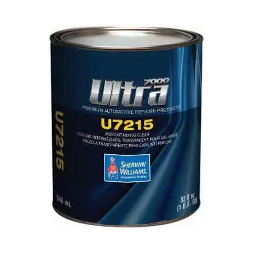 U7215-4 Midcoat Mixing Clear, 1 qt Can, Clear