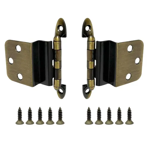 Non Self-Closing Cabinet Hinges 3/8" Pair