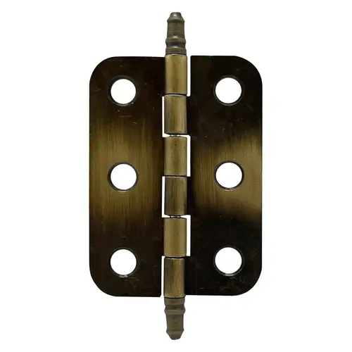 Functional Hardware Design Non Self Closing Butt Hinges For Door 2" Antique Brass I - 2 per pack x5 packs