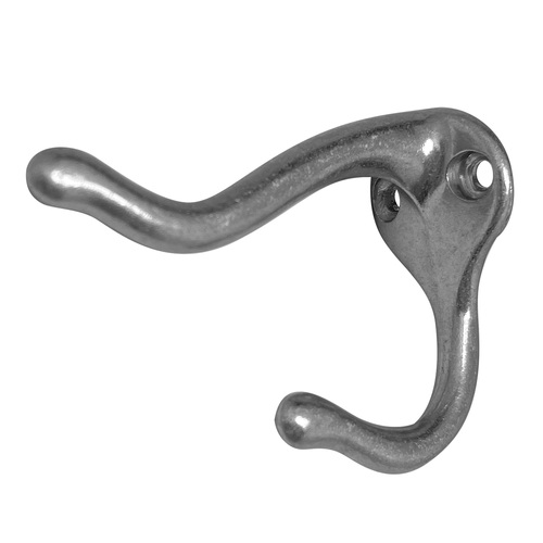 571 Coat and Hat Hook, Clear Coated Aluminum  - pack of 4