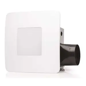 ReVent RVL80-D 80 CFM Easy Installation Bathroom Exhaust Fan with LED Lighting White