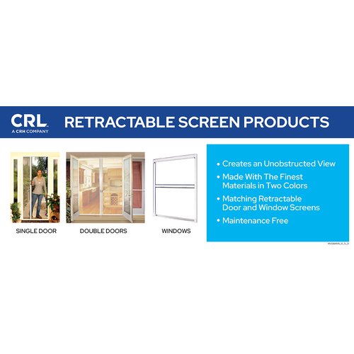 CRL RSD1S Euro Retractable Screen Header Sign Replacement 6" X 15"