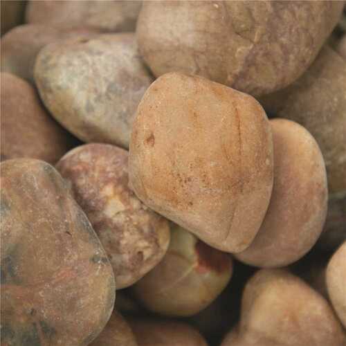 Red Polished Pebbles 0.5 cu. ft . per Bag (0.75 in. to 1.25 in.) Bagged Landscape Rock