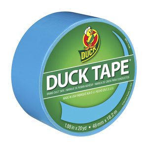 DUCK 1311000 Duct Tape 1.88" W X 20 yd L Blue Solid Blue