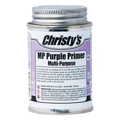 Christy's 505158 Primer and Cement Purple For CPVC/PVC 4 oz Purple