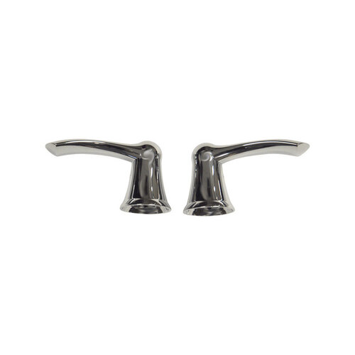 Faucet Handle, Zinc, Chrome Plated, For: American Standard Two Handle Cadet Lavatory Faucets - pack of 2