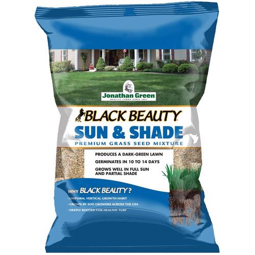 Jonathan Green 12004 Grass Seed Black Beauty Mixed Partial Shade/Sun 15 lb