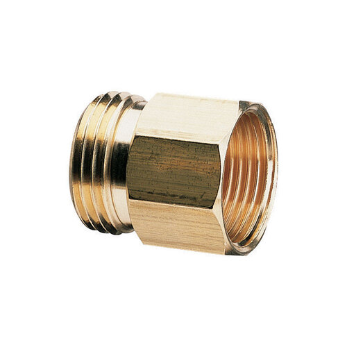 Gilmour 807704-1002 Hose Connector 3/4" Brass Threaded Male/Female