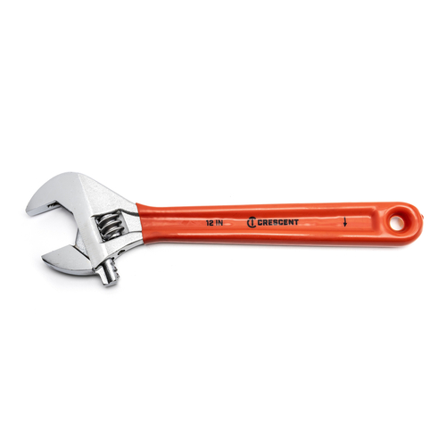 Adjustable Wrench Metric and SAE 12" L Chrome Plated