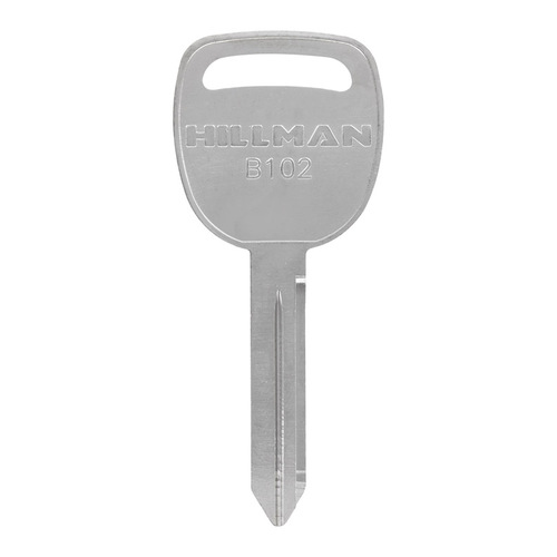 Key Blank Automotive Double For GM Silver