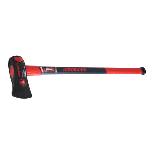 Maul 8 lb Single Bit Splitting 34" Fiberglass Handle Red