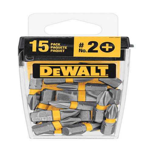 DEWALT DWA1PH2MF15-XCP4 Insert Bit Max Fit Phillips #2 S X 1 L S2 Tool  Steel - pack of 4