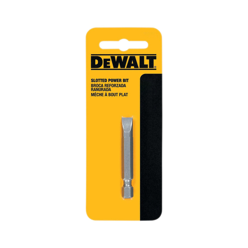 DEWALT DW2015 Power Bit, #6 Drive, Slotted Drive, 1/4 in Shank, Hex Shank, 2 in L, Tool Steel