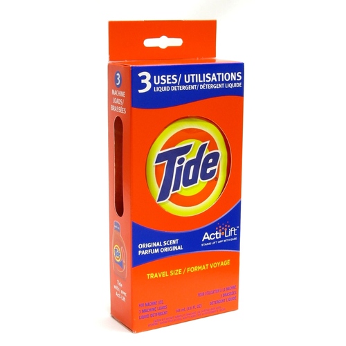 TIDE 84800 Tide Single Load Laundry Detergent, 3 Pack, 4.8 Ounce