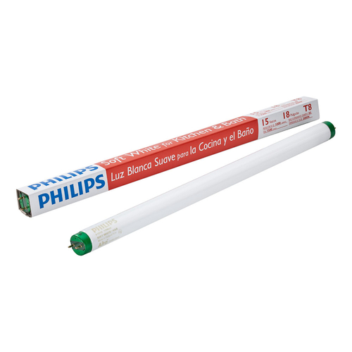 Philips 392126 Fluorescent Bulb Alto 15 W T8 1" D X 18" L Soft White Linear 3000 K Frosted