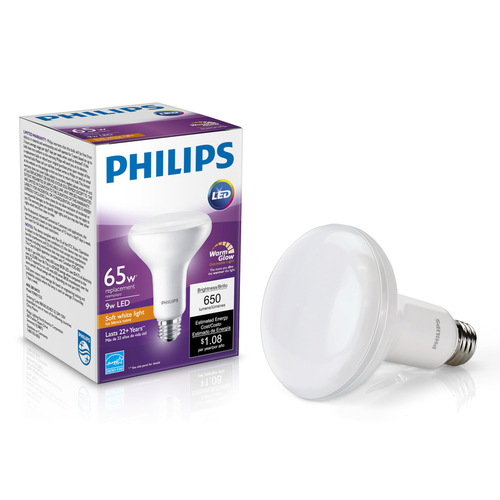 LED Bulb BR30 E26 (Medium) Soft White 65 W Frosted