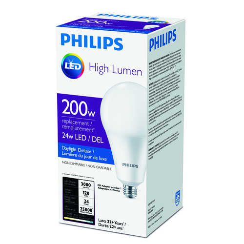 Philips 479295 LED Bulb A35 E26 (Medium) Daylight 200 Watt Equivalence Frosted