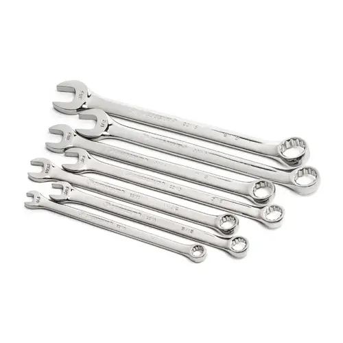 Combination Wrench Set 12 Point SAE Polished Chrome