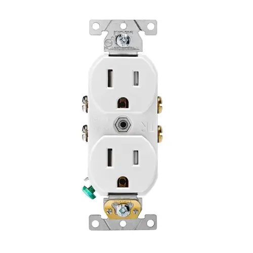 Tamper Resistant Outlet 15 amps 125 V Duplex White 5-15R White