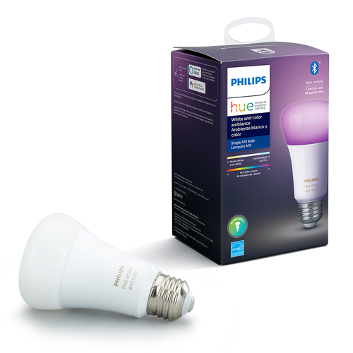 Smart WiFi LED Bulb Hue A19 E26 (Medium) Color Changing 60 W Frosted