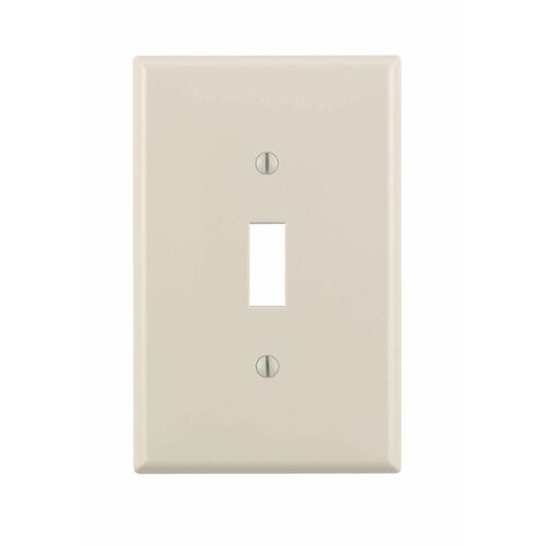 Wall Plate Almond 1 gang Nylon Toggle Almond