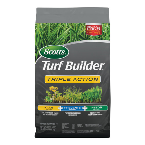 Lawn Fertilizer Turf Builder Triple Action Weed & Feed For All Grasses 10000 sq ft