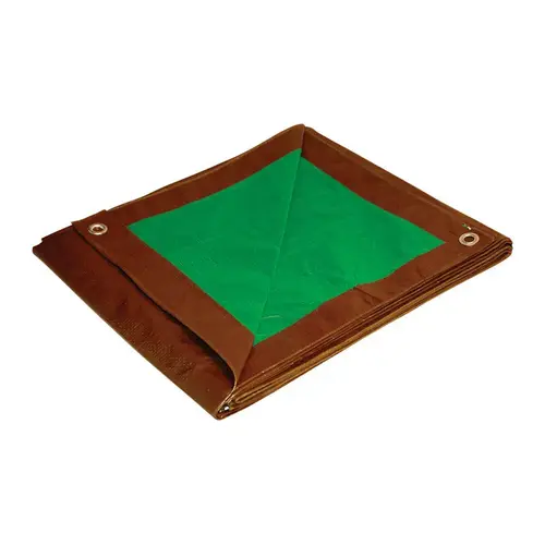 Reversible Tarp . Dry Top 30 ft. W X 60 ft. L Medium Duty Polyethylene Brown/Green Brown/Green