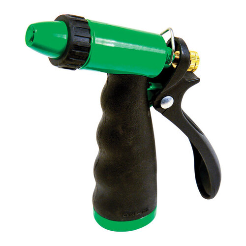 Rugg W842ZA-LG Pistol Nozzle 1 Pattern Shower and Stream Zinc Green