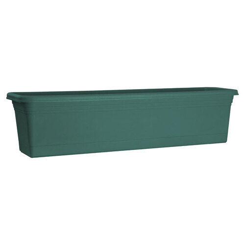 Window Box 11" H X 11" W Polyresin Green Green