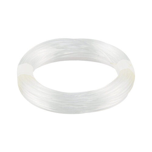 Picture Hanging Wire, 15 ft L, Nylon, Clear, 30 lb - pack of 12