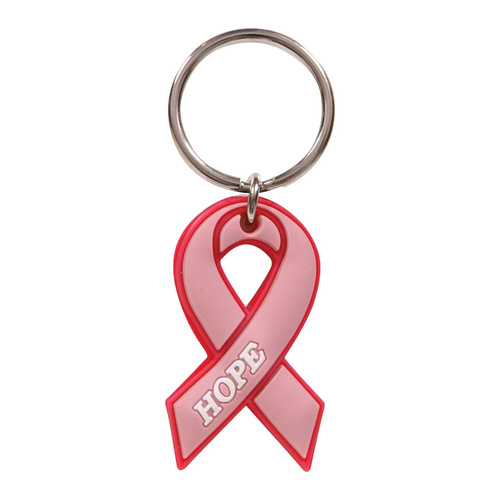 Key Chain Breast Cancer Awareness Plastic Pink Pink