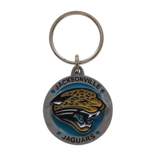 Keychain NFL Tempered Steel Brown Split Ring Brown