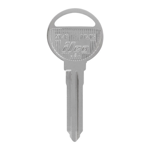 Key Blank Automotive Double For Ford Black/Silver