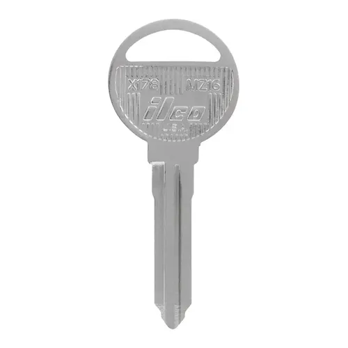 Key Blank Automotive Double For Ford Black/Silver - pack of 10