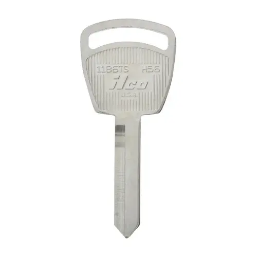 Key Blank Automotive H56 Double For Ford Silver