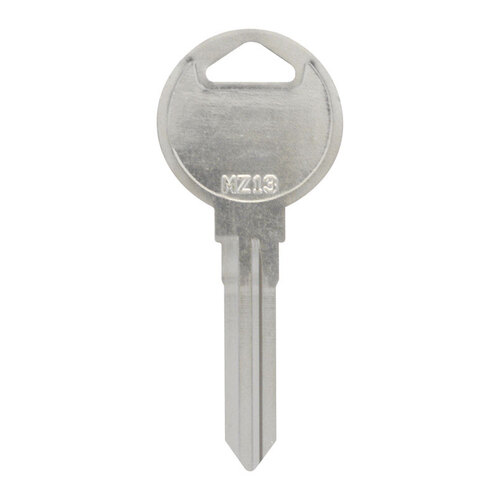 Key Blank Automotive MZ13 Double For Mazda Silver