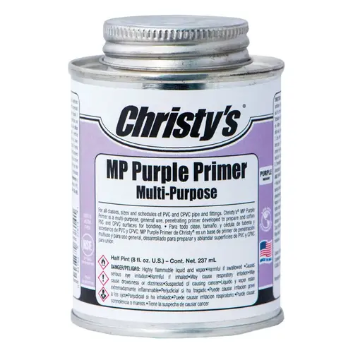 Christy's 505156 Primer and Cement Purple For CPVC/PVC 8 oz Purple