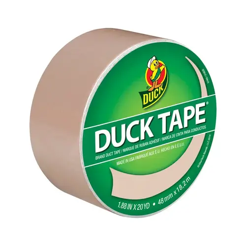 DUCK 283264 Duck Tape 1.88 In. x 20 Yd. Colored Duct Tape, Beige