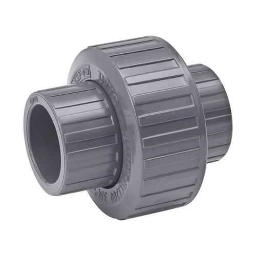 U-0500-S Pipe Union, 1/2 in, Slip Joint, Gray, SCH 80 Schedule, 150 psi Pressure