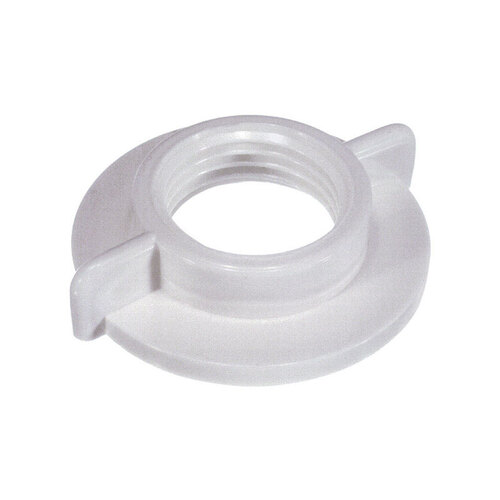 Faucet Locknut, Universal, Plastic, White, For: 1/2 in IPS Connections - Pair