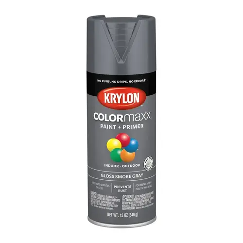 Spray Paint COLORmaxx Gloss Smoke Gray 12 oz Smoke Gray - pack of 6