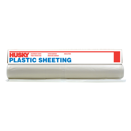 POLY-AMERICA CF00712-0400C Painter's Sheeting, 400 ft L, 12 ft W, Clear