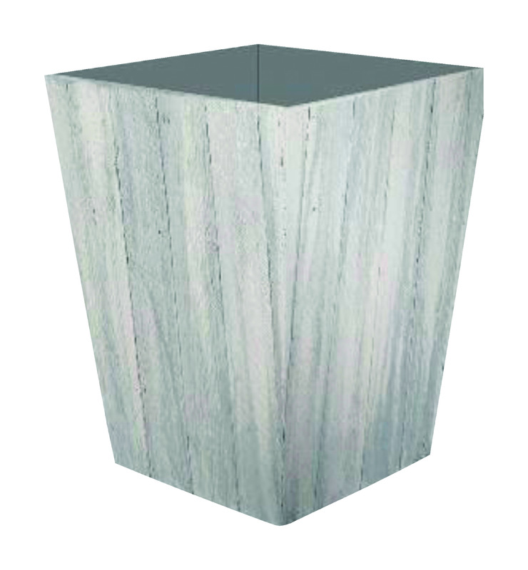 Suncast 1619WP4 Planter Farmington 18" H X 16" W X 16" D Resin Gray/White Gray/White